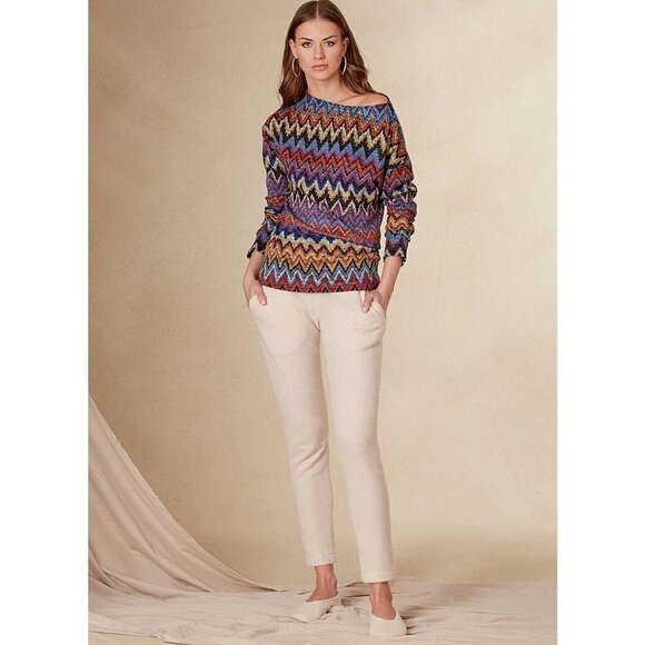 Vogue Sewing Pattern 1835 Top Pants Slippers Misses Size XS-XXL - Picture 6 of 9